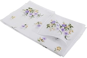 UNIVERSAL TEXTILES Womens/Ladies Floral Cotton Rich Handkerchiefs (Pack Of 8) (One Size) (Loop Border)