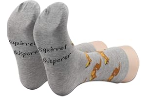 GENERIC PXTIDY Funny Squirrel Whisperer Socks Gift for Squirrel Lovers Feeder Animal Squirrel Gift Socks for Squirrel Fans