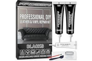 ARCSSAI ARCSSAL ARCSSAI Leather and Vinyl Repair Kit - Restorer of Your Furniture,Car Seats,Sofa,Jacket,Purse,Belt,Shoes,Genuine,Italian,Bonded,Bicast,Pu Leather No Heat Required Repair & Resto