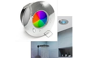 Planetitaly Foco LED para cabina de ducha, 6 W, baño turco, cromoterapia, IP65, GU10, lámpara RGBW 6000 K