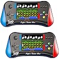 Amazm ( 2 Pack- 15 Years Warranty) Handheld Video Game Console | Rechargeable 8 Bit Retro Mini Game System | 500 in 1 Classic Sup Video Games | Video Game for Kids Age 10-15 -Assorted Color, Black