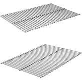pratikoutdoor Paslanmaz &Ccedil;elik Krom 304 Mangal &Uuml;st&uuml; Taşınır Izgara, Mangal Teli 25x36