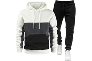 Baymate Conjunto de Chándal para Hombre Sudadera con Capucha y Pantalones Deportivos Traje de Jogging Ropa de Ocio