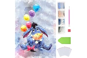 ANHEXUAN Donkey DIY 5D Kit Diamond Painting Anime 30x40cm,Animaux Peinture Diamant pour Enfant et Adultes Debutant,Ideal pour la Decoration Maison/Salon/Chambre/Bureau