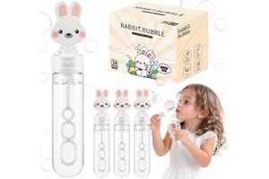 Anstore 24 Pompas de Jabón con Asas de Conejo, 30 ml Burbujas de Jabón para Niños, Obsequios para Cumpleaños Infantiles, Boda, Jardín, Fiesta, Carnaval, Regalo