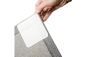 Home Techpro Rug Pads Grippers, 12 PCS Non Slip Washable Grippers for Rug, “Vacuum TECH” - New Materials to Anti Curling Rug Pad : Keep Your Rug in Place & Make Corner Flat and Easily Peel Off