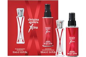 ‎CHRISTINA AGUILERA Christina Aguilera - Xtina Eau de Parfum Spray 15ml + Xtina Haarparfüm 100ml, 2-teiliges Duftgeschenkset, blumiges Parfum, luxuriöses Duftgeschenk für Frauen