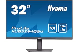 Iiyama XUB3294QSU-B1 - Monitor 31.5 pulgadas QHD, 75Hz, VA, 2H1DP, Negro