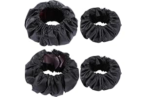 TIESOME 4 sztuki pokrowców na koła dla niemowląt, akcesoria do wózków dziecięcych, wodoszczelne osłony kół do wózka dziecięcego