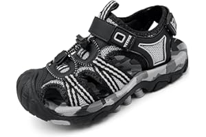 JMFCHI Children's Sandals Boys Outdoor Sandals Sports Closed Summer Shoes Girls Trekking Sandals Hiking Beach Shoes