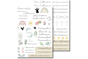 ‎MILABOO MilaBoo® Candle Tattoos, DIY Stickers for Special Occasions, Easy to Use, Versatile (Communion)