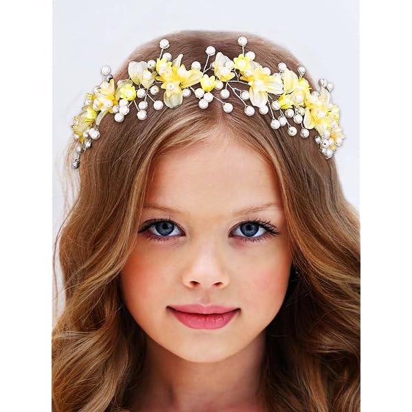 Lurrose Blumen-Haarband Set – 5 Stück, Bunt & Flexibel Für Festivals, Hochzeiten & Fotos