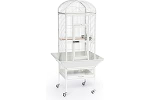 Prevue Pet Products 34512 Dometop Bird Cage, Small, Chalk White