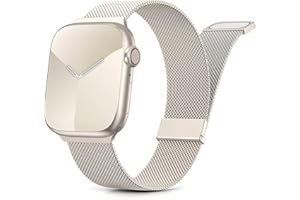 YOOHOO Métal Bracelet Compatible avec Bracelets Apple Watch 40mm 41mm 38mm 42mm 44mm 45mm 46mm 49mm Magnétique Métal bracelet pour iWatch Serie11 10 9 8 7 6 5 4 3 2 1 SE Ultra 3/2/1, Pour Femmes et Hommes