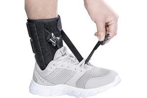SYLONG Tutore per la Caduta del Piede per Aiutare a Camminare, supporto ortopedico regolabile per piede cadente, Sollevare caviglia e parte anteriore del scarpa, per ictus ed emiplegia per Sinistro e Destro