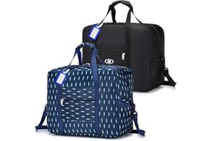 SPAHER Maleta Cabina Bolsas de Viaje Plegable 45 x 36 x 20 Easyjet Bolsos de Viaje Equipaje de Mano Bolsa de Cabina Maletas Viaje Bolsas para Viaje Bolso Maternidad Bolso Equipaje Fin de Semana 32L