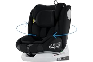 BABIFY Star Ibaby Siege Auto Bebe 0 à 36kg, Siege Auto Isofix Groupe 0 1 2 3, Siège Auto Bébé et Enfants de 0 à 12 Ans, Sièges Auto Pivotant 360, Ergonomique, Rehausseur Voiture Enfant, Siege Bebe de Voyage