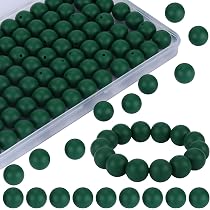 80 Stück Silikonperlen 15 Mm - Große Runde Perlen Für Armbänder, Basteln & Schmuck