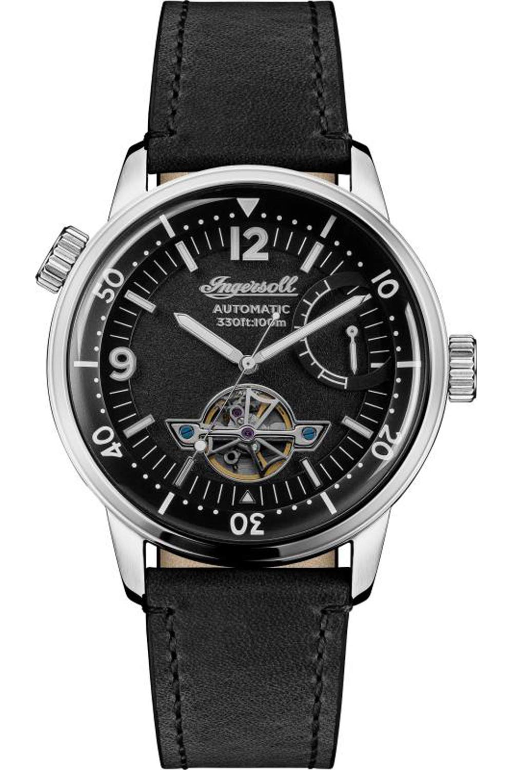 Ingersoll The New Orleans Gents Automatic Watch I07801 with a Stainless Steel case and Genuine Horween Leather Strap