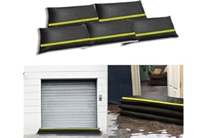 Stubotar 2PCS Barriera contro gli allagamenti, si attiva con l’acqua Con nastro riflettente 20x90CM