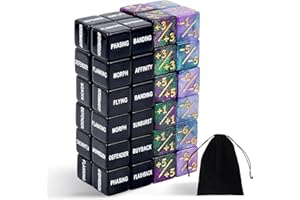 QUTHZZHY 48 Stück Würfel Zähler, Magic The Gathering Würfel, D6 Würfelzähler Token Magic WürfelLoyalität Zähler Dice Kompatibel mit MTG Kartenspiel Zubehör mit Aufbewahrungsbeutel