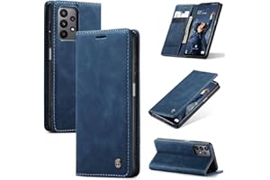 Azororo Handyhülle für Samsung Galaxy A23 5G/4G Hülle Premium Lederhülle Flip Case Magnet Tascher Kartenfach Standfunktion Klapphülle Schutzhülle für Samsung Galaxy A23, Blau