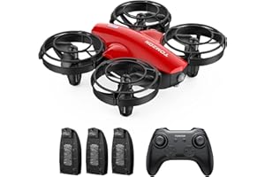TOMZON A24 Mini Drone para Niños, Dron con 3 Baterías 24 Minutos de Vuelo, Modo de Lanzamiento, Modo de Batalla, Tres Funciones Voladoras, Juguete para Principiantes