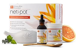 Himalayan Chandra Neti Pot Complete Sinus Cleansing System Starter Kit