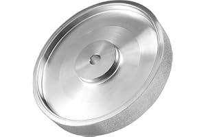 AILIMIAO CBN Grinding Wheel, 6Inch Dia x 1Inch Wide, with 1/2Inch Arbor, Diamond Grinding Wheel for Sharpening HSS, 240 Grit