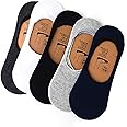 Costafrey Men & Women's No-Show Cotton Socks (Pack of 5)