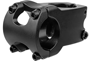 MEGHNA 31.8 Attacco manubrio MTB Bicicletta Manubrio Riser Lega di Alluminio Manubrio Corto 0 Gradi per Mountain Bike E-Bike, BMX, MTB/Bici da Strada (Nero)