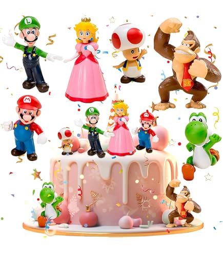 Set De 25 Décors De Gâteau Anniversaire 'Happy Birthday' Cartoon - Toppers Pour Gâteau Et Cupcakes
