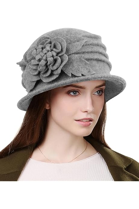 Wintermütze Damen Mit Fleece-Futter - Angora Baskenmütze Mit Schirm