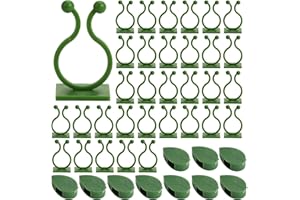 winbest 60 Pièces Clips Plantes, Clip de Support pour Plantes Grimpantes, Clips de Fixation Murale pour Plantes Grimpantes Autocollant, Fixation pour Plantes Grimpantes (Vert)