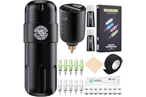 Dragonhawk S8 Tattoo Kit Tattoo Machine Set Wireless Battery Pen Maschine Rotary Tattoo Motor Pen with cartridges for tattoo artists