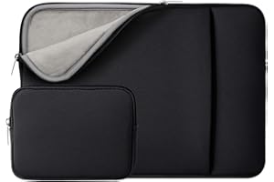 RAINYEAR MAKE LIFE EASIER Rainyear Padded Protective Laptop Sleeve Case with Front Pocket Accessories Pouch 14 Inches Compatible with 14 Notebook Chromebook Tablet (Black, Improved Version)