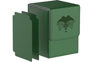 Bheddi Sammelkarten Box für YGO 110 Karten mit 2 Trennfäche-Kartenbox für Spielkarten zum Sammeln und Tauschen - Forbidden One (Grün)