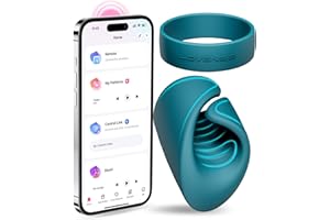 LOVENSE Gush Anillo Vibrador Pene con Hebilla Ajustable, Penis Ring Vibrator, Innovated Cock Ring, Alcance Remoto Bluetooth de Larga Distancia con Sincronización de Música