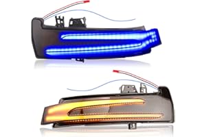 Asasytal Coppia di Indicatori di Direzione, Indicatori di Direzione Sequenziali Ambra Compatibile con Mercedes Benz W176 W246 W204 W212 W221 CLA C117 X156 X204 W218, 2 Pezzi