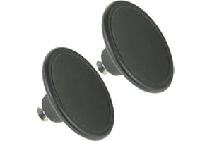 SPARES2GO 4.5cm Small Handle Lid Knob for Le Creuset Casserole Pot/Dish/Saucepan (Black, Pack of 2)