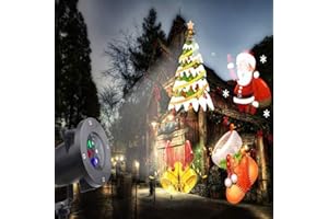 TEDD Christmas Projector Lamp Xmas Santa Claus Landscape Waterproof Led Stage Spotlight Lights Moving Lighting Indoor Outdoor for Xmas Gifts Party Garden House Home Patio Wall Decorations