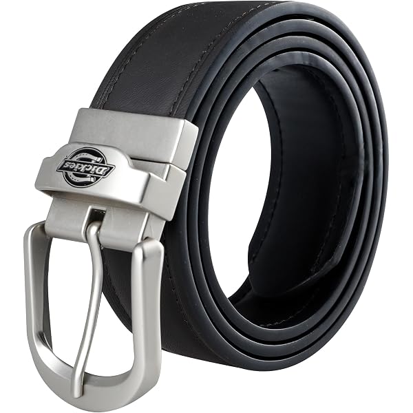 Men's Reversible Leather Dress Belt | Black To Brown Twist Buckle | 1.3 Inch Wide With Gift Box - View #8