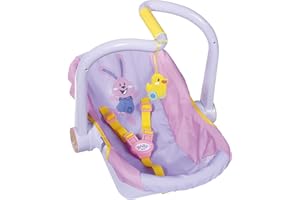 BABY born Siège Confort pour Poupée de 43 cm - avec une Ceinture de Sécurité et un Clip - pour les Petites Mains, Jeu Créatif Suscite l'Empathie et Développe les Aptitudes Sociales