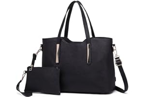 Miss Lulu Bolsos de Mujer 2 Piezas Bolso de Hombro Bandolera Cartera Hermosa fácil Cambiar en Uso Diario