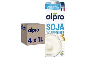 Alpro - Boisson végétale - Soja - 1L - Lot de 4x1L