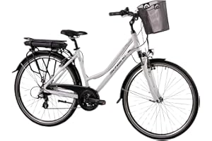 F.lli Schiano E-Ride, Bicicleta Electrica de Trekking, 28", Batería 36V 10.4Ah Extraíble, Motor 250W 40Nm, Bici Electrica Urbana, Unisex Adulto