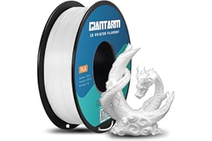 GIANTARM PLA Filament 1.75mm,3D Drucker Filament PLA 1kg,MaBgenauigkeit +/- 0,02mm,3D-Druckmaterialien,PLA Weiß