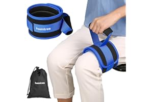 HOOMTREE Beinlifterriemen für Begrenzte Mobilität,Oberschenkellifterriemen mit Gepolstertem Griff und Schleife für die Erholung der Knie -Hüftoperation,Leicht ins Bett und aus dem Bett,Rollstuhl