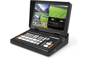 AVMATRIX PVS0403U Multi-Format Video Mixer Switcher with 2xSDI 2xHDMI Inputs 10.1 inch Screen for Real Time Production Livestream