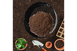 ARMO GARDENING Armo® Large Plastic Garden Soil Sieve Heavy Duty Mesh Garden Stones Top Soil Compost Sand Soil Sieve BPA Free 20CM